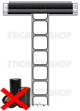 ROTOLO CARTA TERMICA ADESIVA PER STAMPANTE LDV ZEBRA SPEDIZIONI 10X10 ANIMA  8