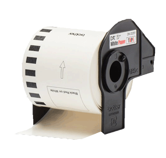 QL-810W carta rosso e nero su bianco 5x DK-22251 62 mm x 15,24 m Compatibili Etichette Nastri adesive continuo per Brother P-Touch QL-800 QL-820NWB etichettatrici