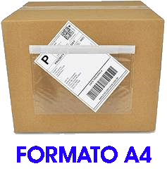 ES-C4 - Pacco da 250 Buste Adesive Trasparenti per spedizioni - speedy doc  - 22¸5cm x 32cm di spazio interno disponibile. Adesivo molto tenace su  qualsiasi superficie. Ideale per Fogli A4 interi 