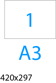 EA3VP42002970E_A3 - Etichette 420x297 mm in Carta Bianca Adesivo Permanente  su Fogli A3 *Per quantitativi elevati non garantiamo la pronta consegna*